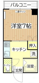【間取り】 | 第３ハルタビル | 間取りです。