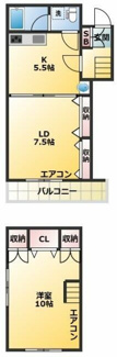 【間取り】 | 市川荘 | 間取りです。