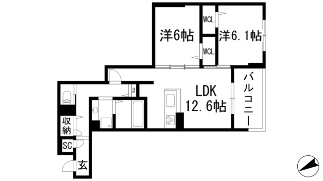 【間取り】 | NIGAWA RESIDENCE 2
