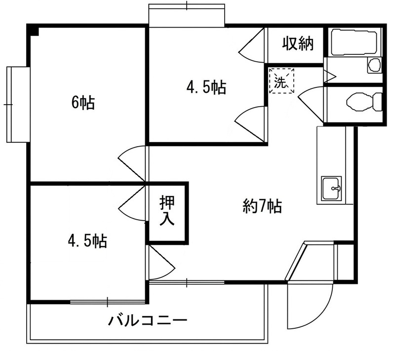サンハイツの間取り
