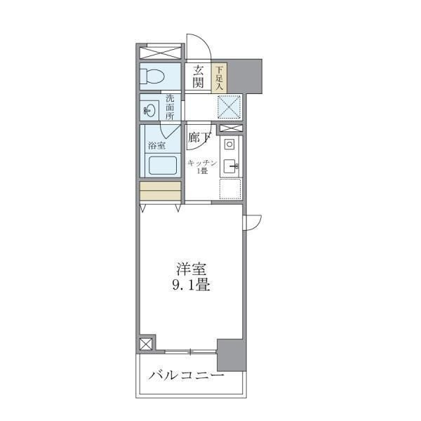 マイプレジール広尾の間取り|間取りです。