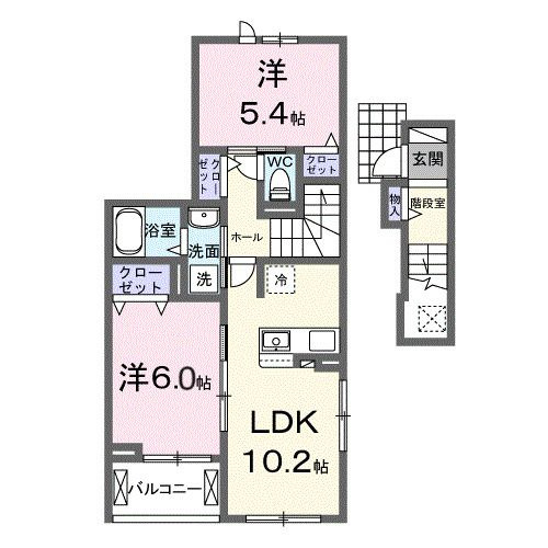 【間取り】 | フォンテーヌ5(フォンテーヌⅤ)
