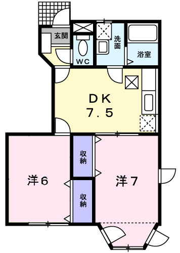 ラ・フォーレ　緑ヶ丘　Ｉの間取り|間取図