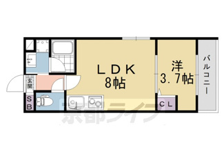 【間取り】 | （仮称）伏見区上中町マンション