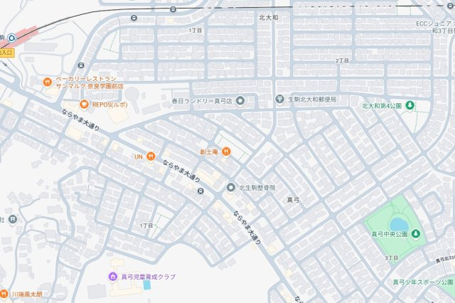 ●29(土)30(日)現地説明会！　生駒市真弓　新築一戸建ての地図