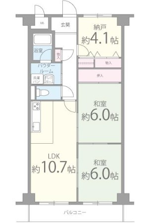 グランドゥール緑ヶ丘の間取り