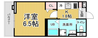 robothome尼崎センタープール前の間取り