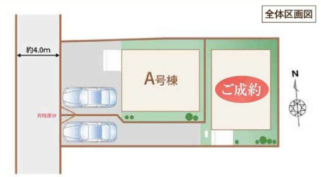 小平市仲町32番 西武新宿線 小平駅 新築戸建の区画図