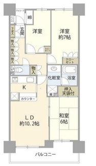 【間取り】 | ダイアパレス立川 | 間取りです。