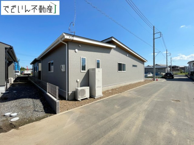 【前面道路含む現地写真】 | 伊勢崎市堀下町  【平屋】新築住宅 | 現地(2026年8月撮影)