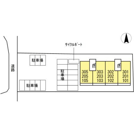 サンフラワー須屋の区画図