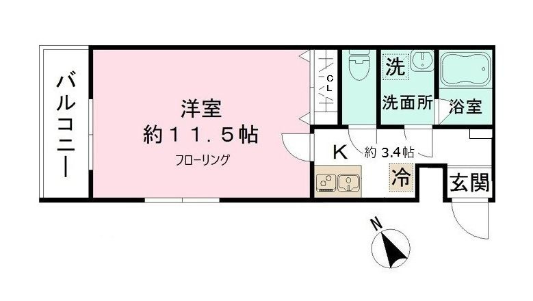 レオ四拾七番館の間取り
