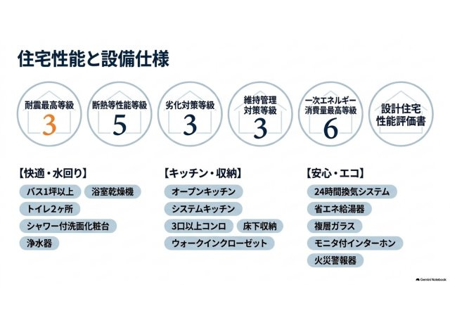 葵区大岩 新築住宅の省エネ性能ラベル