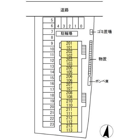 セジュールベリーの区画図