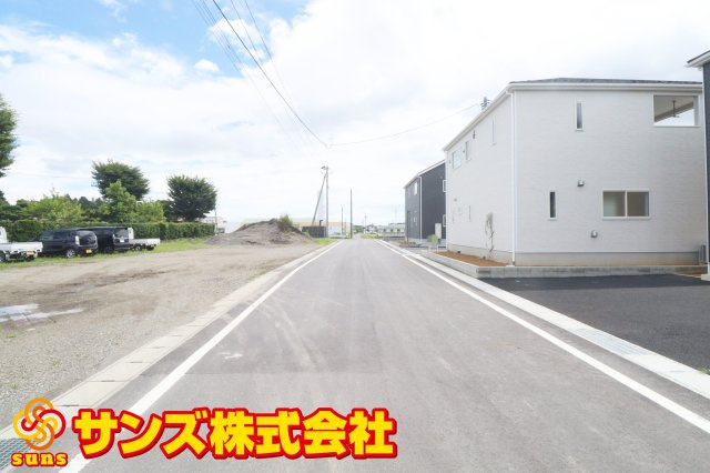 矢吹町八幡町第２１　　　８号棟　　　善郷小学校、矢吹中学区の外観|北側前面道路