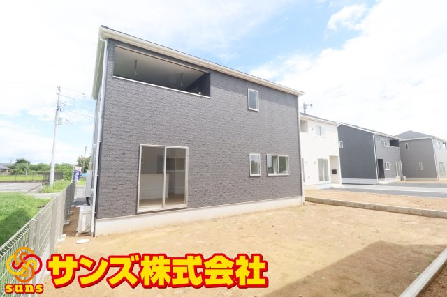 矢吹町八幡町第２１　　　８号棟　　　善郷小学校、矢吹中学区の外観|北西側から見た区画全体
