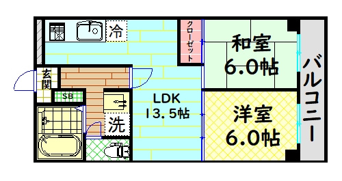 【間取り】 | リバーサイド相愛
