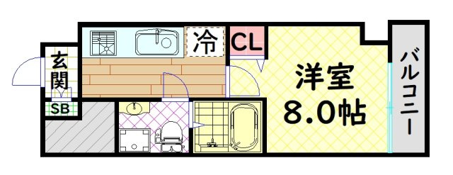 【間取り】 | ラシーヌ宿院