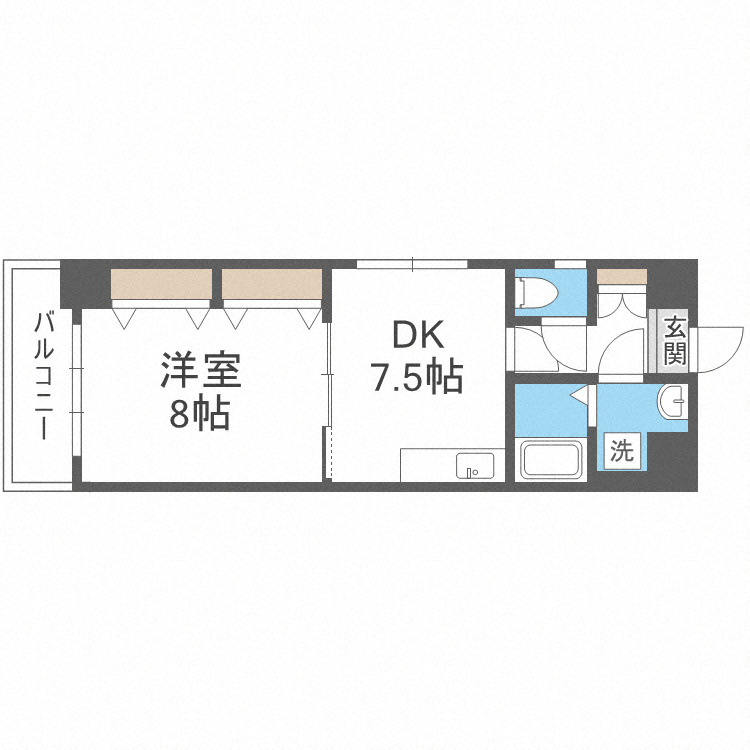 セントアミール南久宝寺の間取り