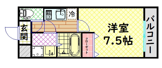【間取り】 | フジパレス　ソレイユ　クーシャン