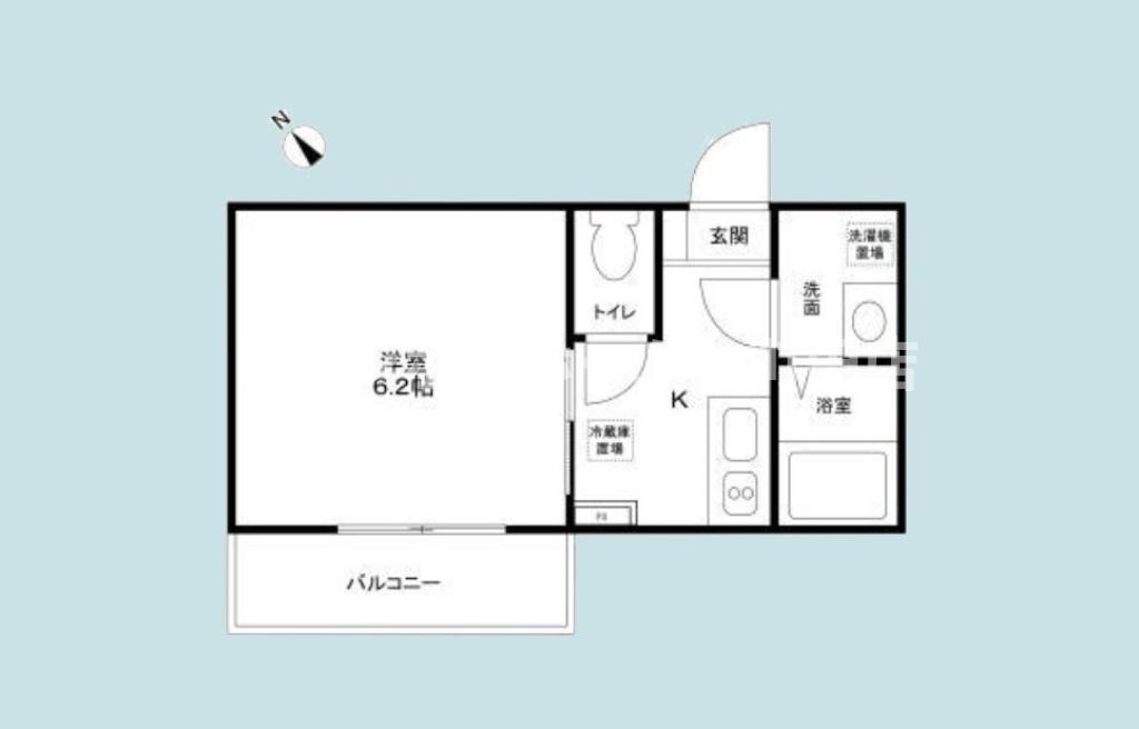 Axisel　Seishin※初期費用分割後払いサービス利用可能物件の間取り