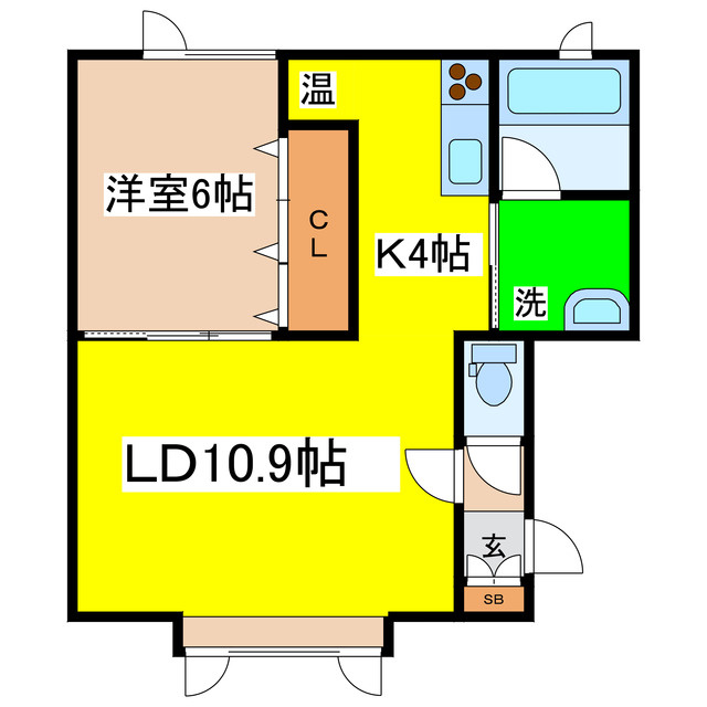 ウォームパレス（文苑）の間取り