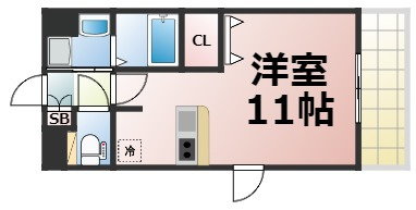 【間取り】 | プレサンス大阪城公園ネクサス　仲介手数料無料