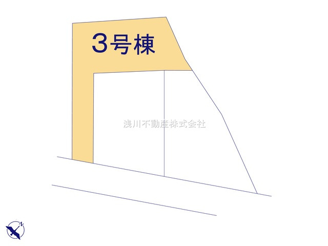 八王子市　長房町　新築一戸建て　５期の区画図|～全3棟の新しいコミュニティーが誕生～