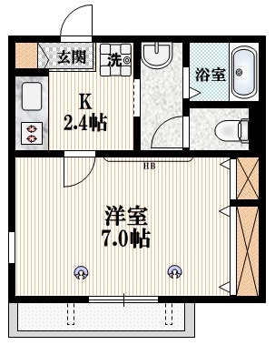 エーピオスの間取り|★２階東南角部屋★陽当りのいいお部屋です★