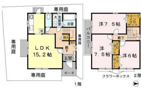 【間取り】 | グレイスコートA