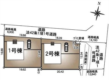 【区画図】 | CRADLE GARDEN加須市水深 第4　【平屋】新築住宅