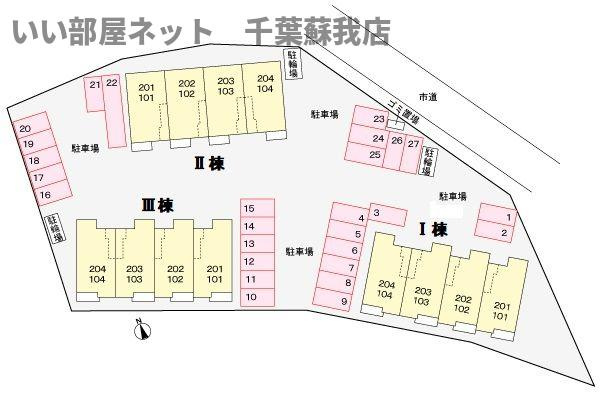 イーストフラワー更級Ⅰの駐車場