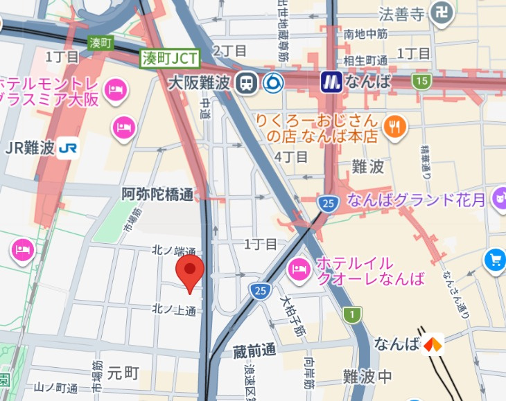 プレジオ難波の地図