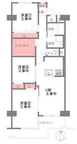 エバーグリーン第2住吉の間取り