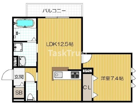 【間取り】 | ドゥー・ルミエール新森
