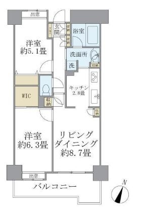 グランフラッツ北千住の間取り