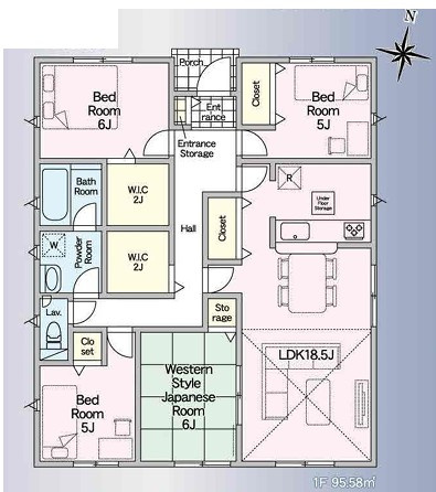 【間取り】 | CRADLE GARDEN加須市水深 第4　【平屋】新築住宅 | ≪2号棟≫