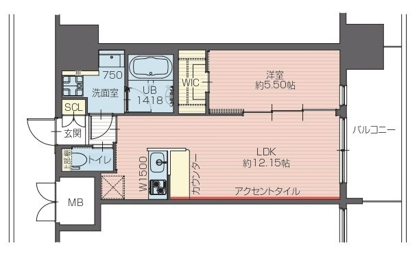 プレジオ九条の間取り