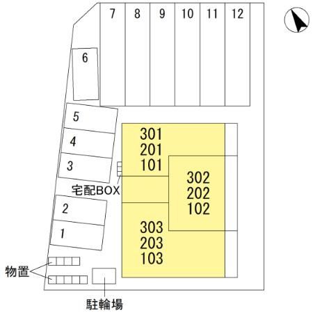 Casa Moltiの区画図