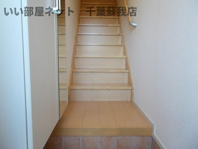 アルカンシェル市原　Cの玄関|落ち着いた玄関です