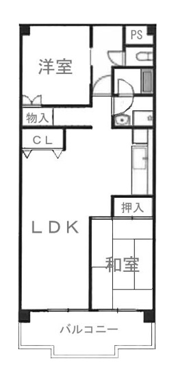 【間取り】 | パークテラス桂川 | 専有面積60.13㎡