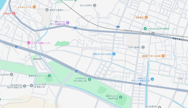姫路市白浜町　　山陽電鉄「白浜の宮駅」徒歩11分の地図