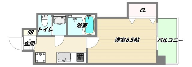 大阪市淀川区十三本町２丁目の賃貸マンションの間取り