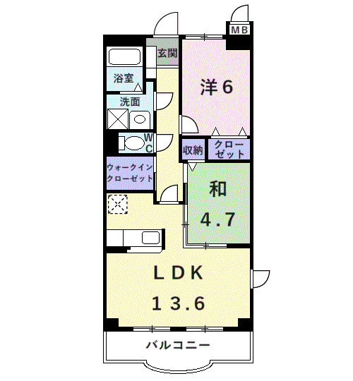エトワールひこの間取り