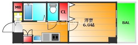 プレサンス中之島公園グラシアの間取り|現状有姿