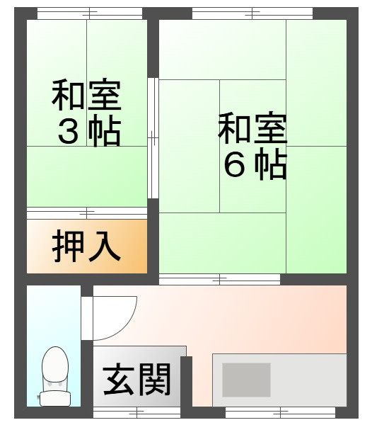 千鳥丘アパートの間取り