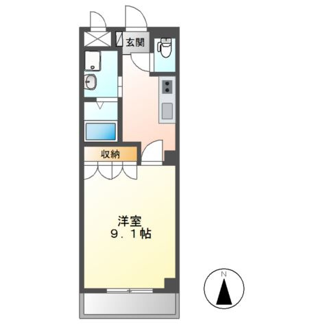 【間取り】 | サンライズＫ
