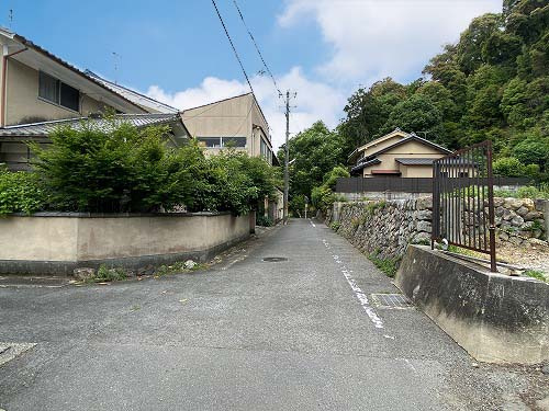 上賀茂北大路町 建築条件無し 土地の外観