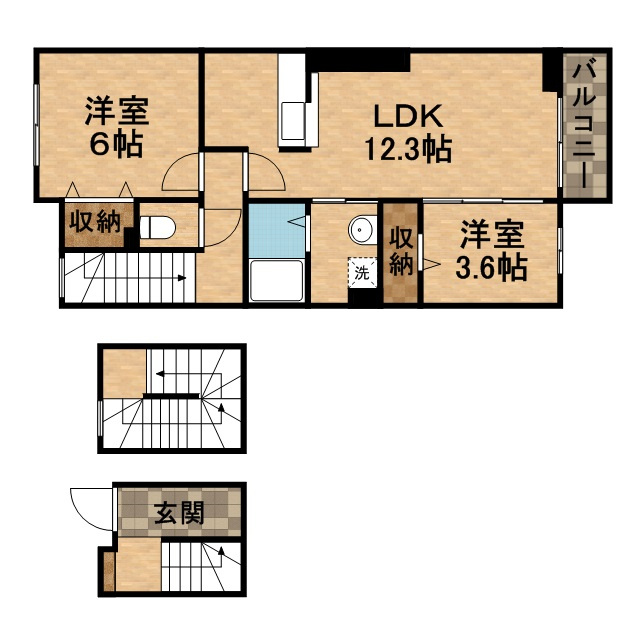 クレール宝塚の間取り