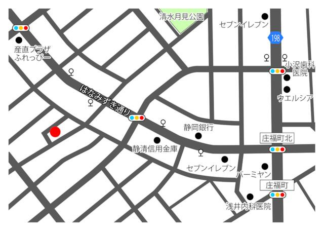 清水区 川原町新築住宅の地図